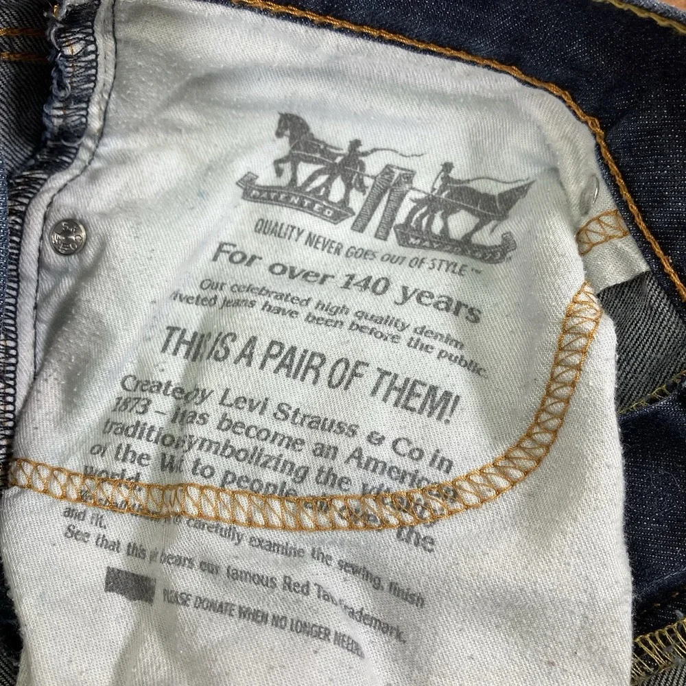 Levis Mens Blue 541 Athletic Fit Dark Wash Jeans‎ Size 32x31